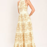 SICILIAN SUMMER WOVEN MAXI DRESS