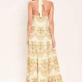 SICILIAN SUMMER WOVEN MAXI DRESS