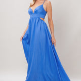 AZURE TEMPTATION WOVEN MAXI DRESS