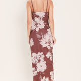 ROSEWOOD BLOOM POWER MESH MIDI DRESS