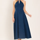 AMERICANA BELLE DENIM MIDI DRESS