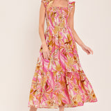 CABANA CRUSH WOVEN MIDI DRESS