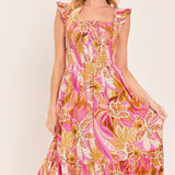 CABANA CRUSH WOVEN MIDI DRESS