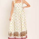 COCONUT GROVE WOVEN MIDI DRESS