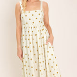 COCONUT GROVE WOVEN MIDI DRESS