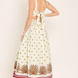 COCONUT GROVE WOVEN MIDI DRESS