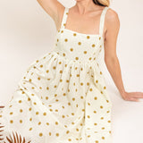 COCONUT GROVE WOVEN MIDI DRESS