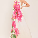 WHISPERING ROSE WOVEN MAXI DRESS
