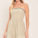 OASIS NIGHTS WOVEN MINI DRESS