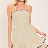 OASIS NIGHTS WOVEN MINI DRESS