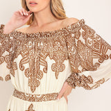 BELLA TERRA WOVEN MAXI DRESS