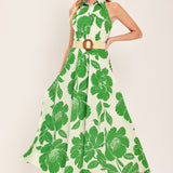 PALM ROYALE WOVEN MIDI DRESS