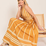 MARIGOLD DREAM WOVEN MIDI DRESS