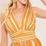 MARIGOLD DREAM WOVEN MIDI DRESS
