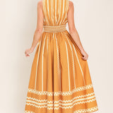 MARIGOLD DREAM WOVEN MIDI DRESS