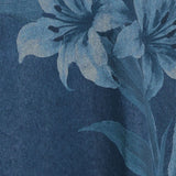 MIDNIGHT BLOOM DENIM MIDI DRESS