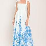 CLOUD BLOSSOM WOVEN MAXI DRESS