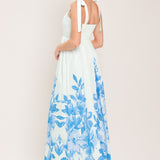 CLOUD BLOSSOM WOVEN MAXI DRESS