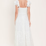 ANGELIC GARDEN WOVEN MAXI DRESS