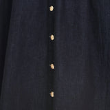INDIGO CHARM DENIM MIDI DRESS