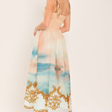 CAPRI COASTLIN WOVEN MIDI DRESS