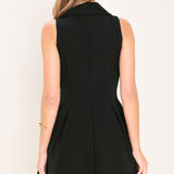 FIFTH AVENUE BLACK WOVEN MINI DRESS