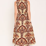 PALAZZO CHARM WOVEN MIDI DRESS