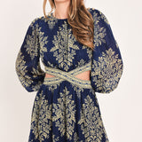 PALACE GARDEN FANTASY WOVEN MINI DRESS