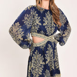 PALACE GARDEN FANTASY WOVEN MINI DRESS