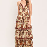 NOMAD FLOWER CANTICLE WOVEN MAXI DRESS