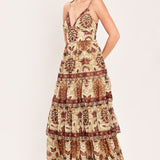 NOMAD FLOWER CANTICLE WOVEN MAXI DRESS