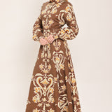 AMBER MEDALLION WOVEN SHIRT MAXI DRESS
