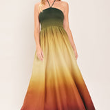 SUNSET OMBRE WOVEN MAXI DRESS