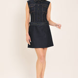 DENIM SOCIALITE MINI DRESS