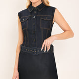 DENIM SOCIALITE MINI DRESS