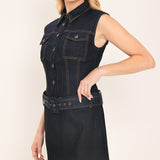DENIM SOCIALITE MINI DRESS