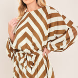 RESORT CHEVRON WOVEN MAXI DRESS