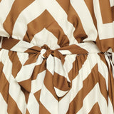 RESORT CHEVRON WOVEN MAXI DRESS