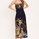 TWILIGHT WILDFLOWER WOVEN MAXI DRESS