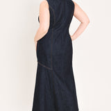 CHELSEA DENIM MIDI DRESS