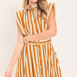 SUNSET MARINA WOVEN MIDI DRESS