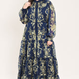 ROYAL HERITAGE BLOOM WOVEN MAXI DRESS