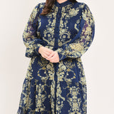ROYAL HERITAGE BLOOM WOVEN MAXI DRESS