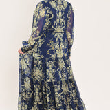 ROYAL HERITAGE BLOOM WOVEN MAXI DRESS