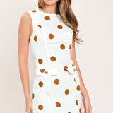 SUGAR SPOT SWEETHEART WOVEN MINI DRESS