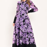 AMETHYST BLOOM SERENADE WOVEN MAXI DRESS