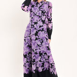 AMETHYST BLOOM SERENADE WOVEN MAXI DRESS