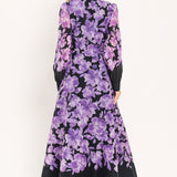 AMETHYST BLOOM SERENADE WOVEN MAXI DRESS