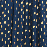 SHIMMERING SKY AFFECTION WOVEN MIDI DRESS