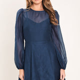 TWILIGHT CHARM WOVEN MINI DRESS